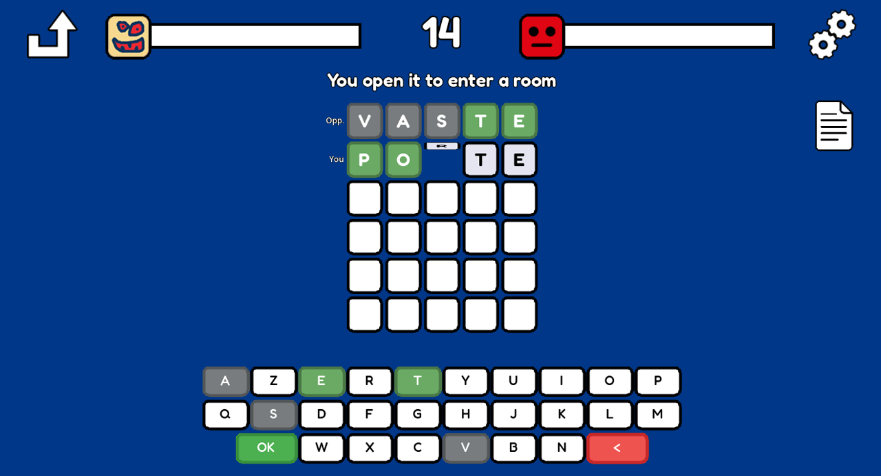 Multiplayer word duel